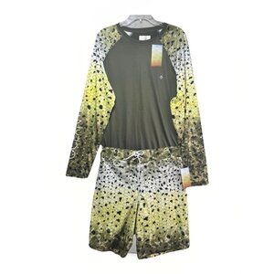 NWT $90 Ocean & Coast Swim Set Men’s Medium Shorts Shirt Trunks Rashguard Mahi